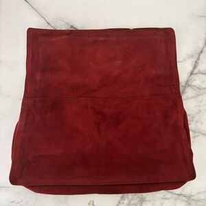 Bottega Veneta for‎ Bloomingdale's Vintage Red Suede Evening Clutch Bag